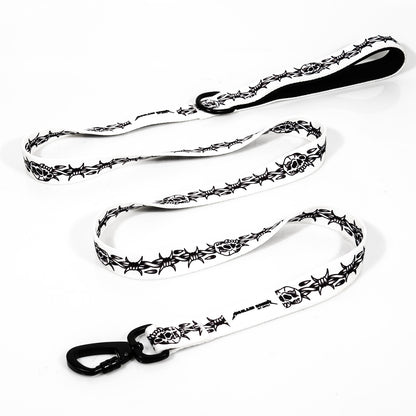 LEASH - BARB WIRE WHITE